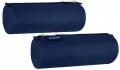 Piórnik tuba 1 zamek Navy blue - tantis.pl