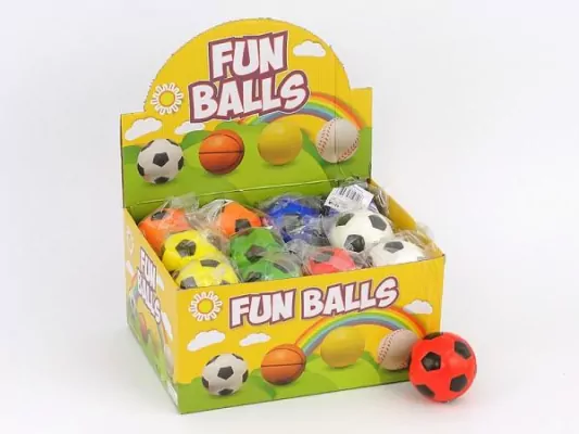 Piłeczka piankowa / gniotek 6 cm. Mix