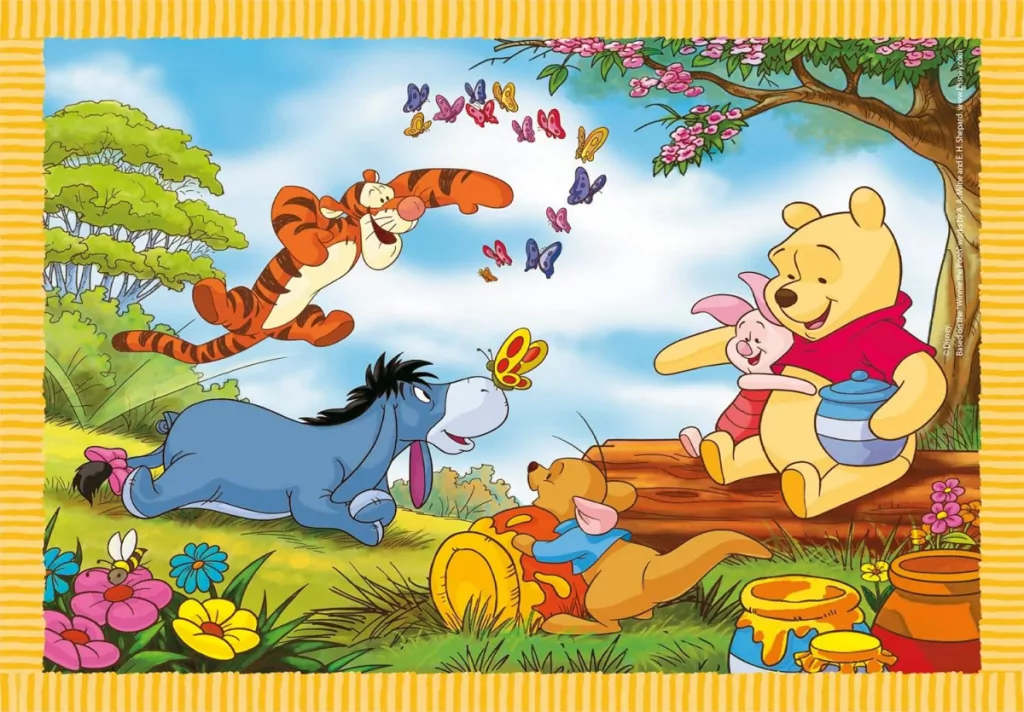 Clementoni. Puzzle 4w1 Super Kolor. Disney - tantis.pl