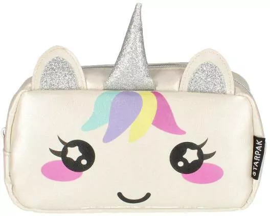 Piórnik saszetka Silver Unicorn - tantis.pl