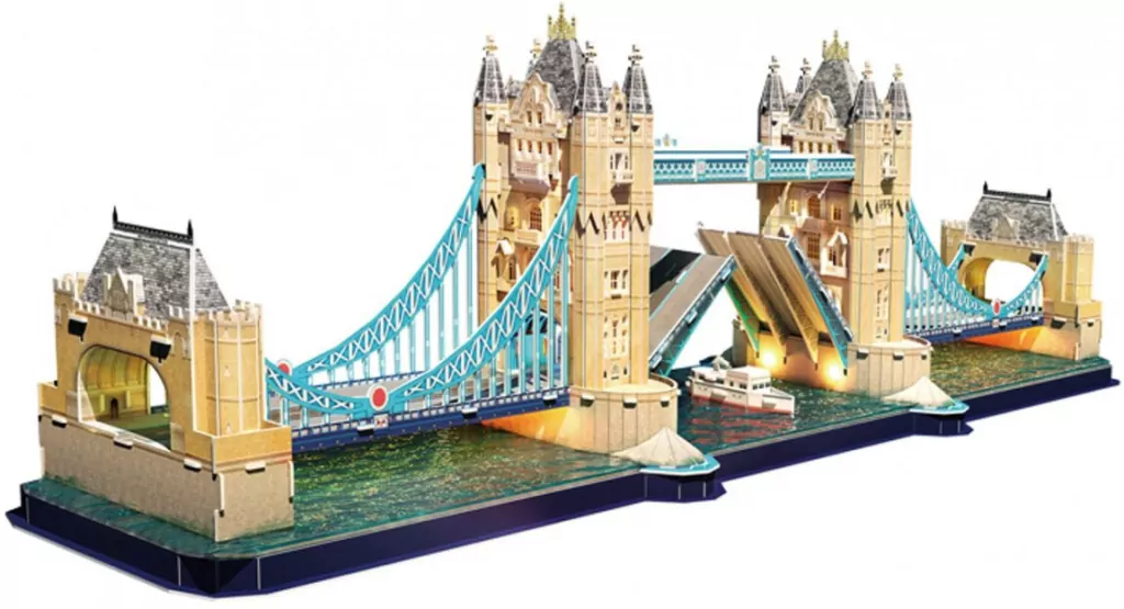 Cubic Fun. Puzzle 3D LED. Tower Bridge - tantis.pl
