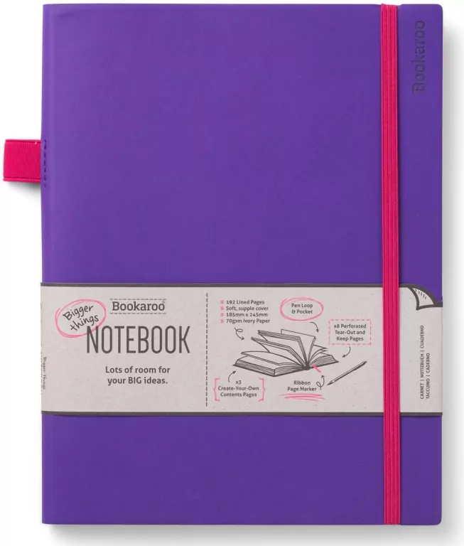 Notatnik. Bookaroo. Journal duży. Fioletowy - tantis.pl