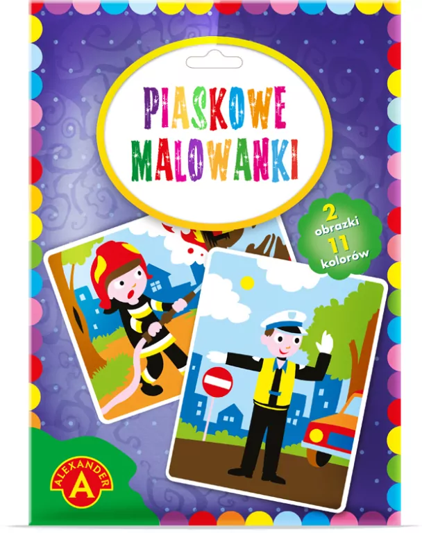 Piaskowe malowanki. Policjant i Strażak - tantis.pl