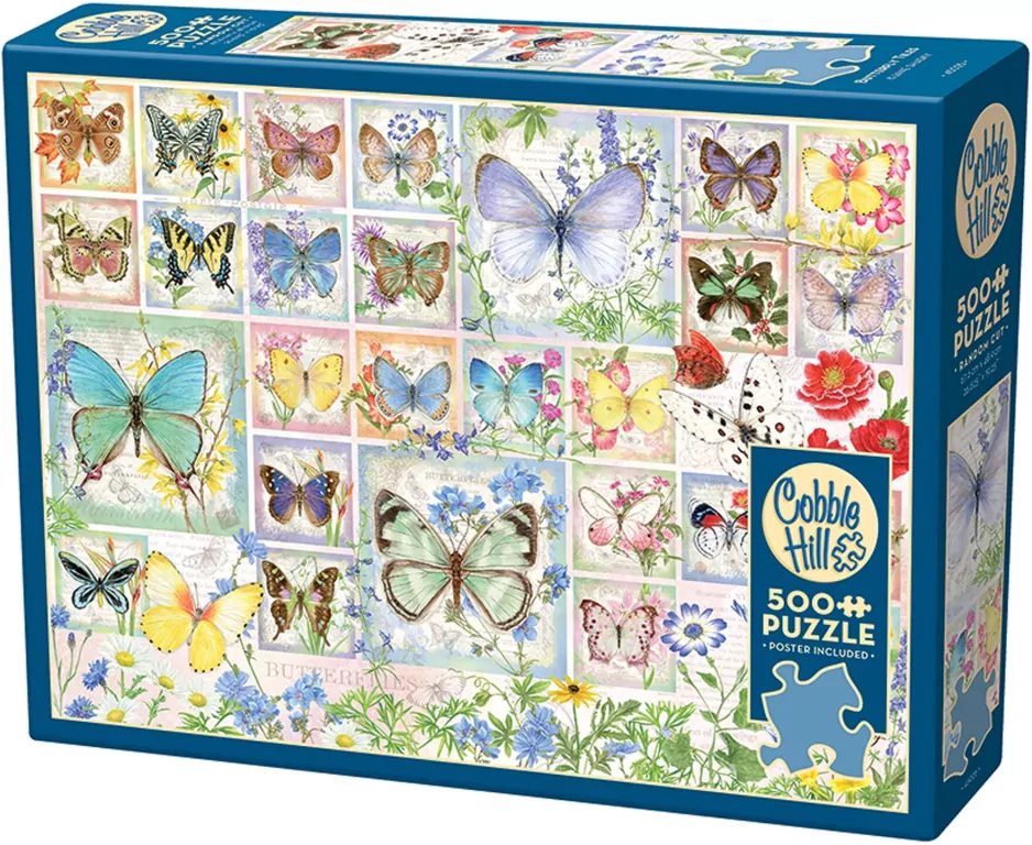 Puzzle 500. Kolorowe motyle - tantis.pl