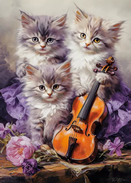 Puzzle 260 Musical Kittens CASTOR - tantis.pl