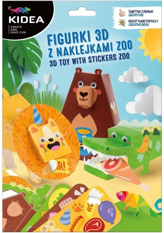 Figurki 3D z naklejkami ZOO - tantis.pl