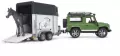 Land Rover z przyczepą i figurką konia - tantis.pl