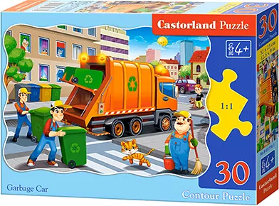 Puzzle 30 Garbage Car - tantis.pl
