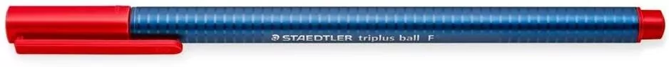 Długopis triplus ball F czerwony (10szt) STAEDTLER - tantis.pl