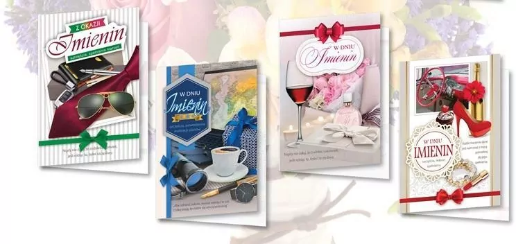 Karnet B6 z nalepkami Imieniny  MIX - tantis.pl