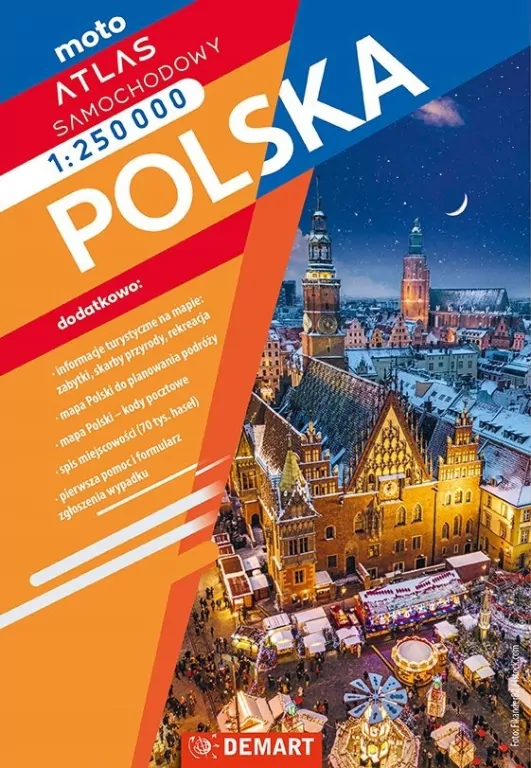 Atlas samochodowy Polska 1:250 000 - tantis.pl
