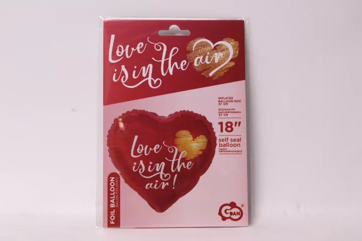 Balon foliowy Love Is In The Air 46cm - tantis.pl