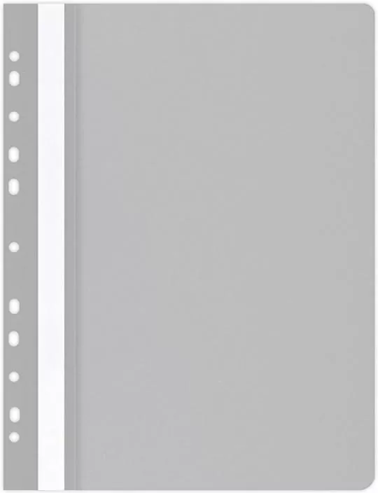 Skoroszyt A4 PP wpinany szary - tantis.pl