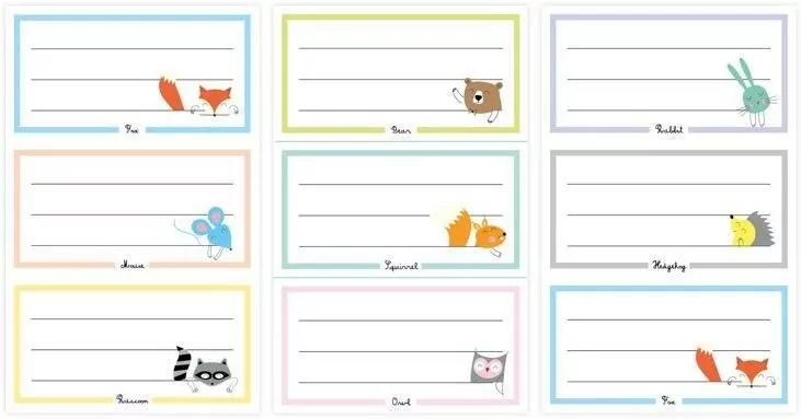 Interdruk. Naklejki na zeszyty, 9 sztuk - tantis.pl