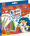 Kredki trójkątne 24 kolory BAMBINO - tantis.pl