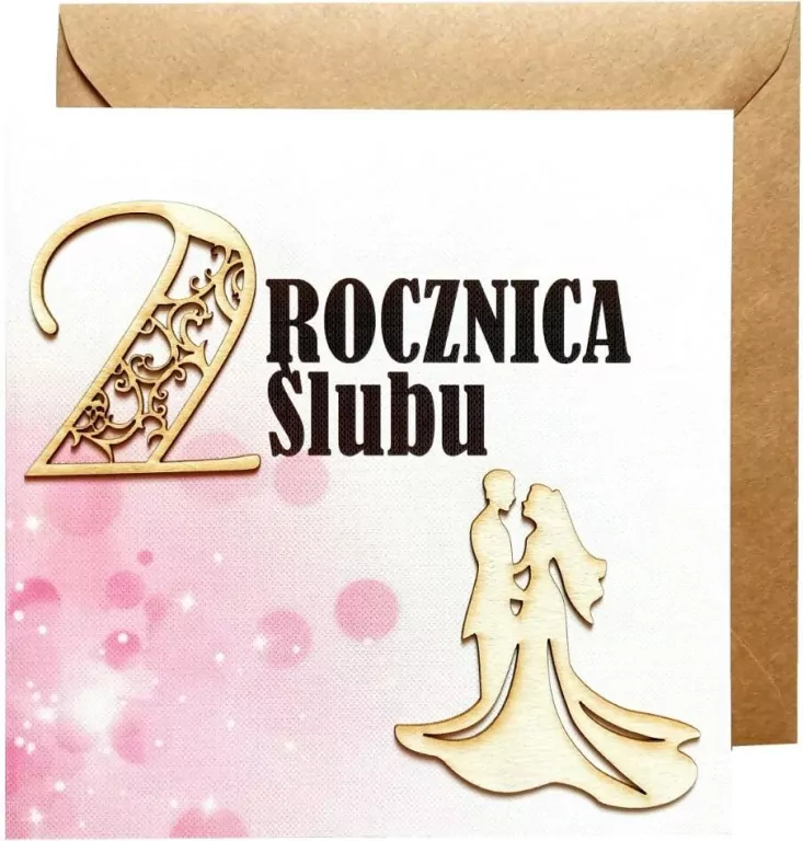 Karnet okolicznościowy. Rocznica Ślubu 2. Naem - tantis.pl