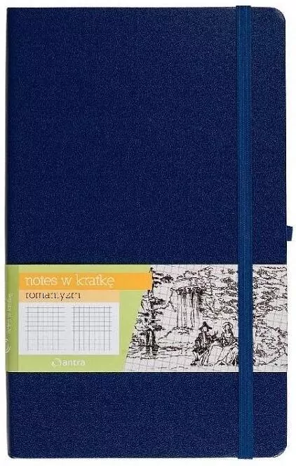 Notes A6/kratka. Romantyzm. Granatowy - tantis.pl