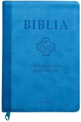 Biblia pierwszego Kościoła błękitna z paginatorami