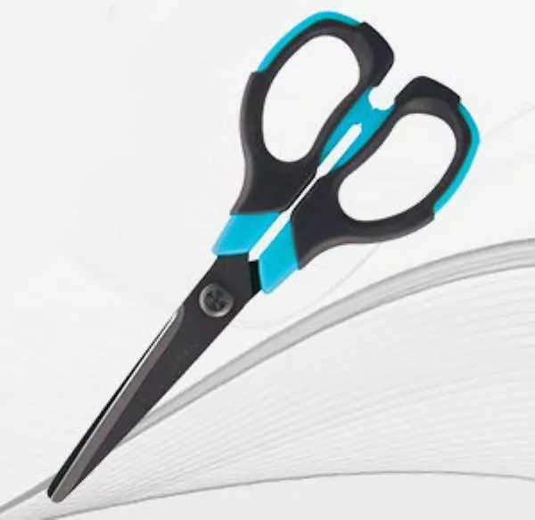 Tetis. Nożyczki biurowe, niebieskie - tantis.pl