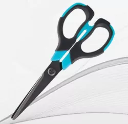 Tetis. Nożyczki biurowe, niebieskie
