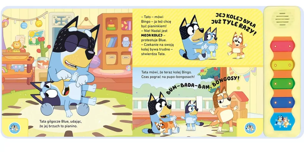 Bluey. Magiczne cymbałki. Książeczka z dźwiękami - tantis.pl