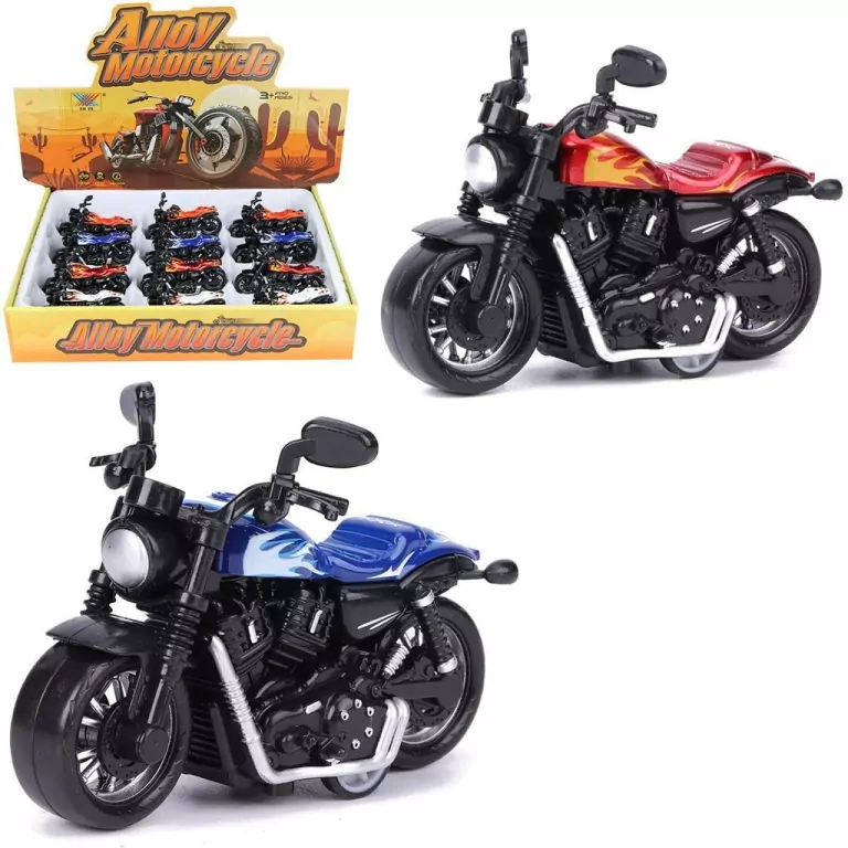 Motocykl metalowy z napędem MIX - tantis.pl
