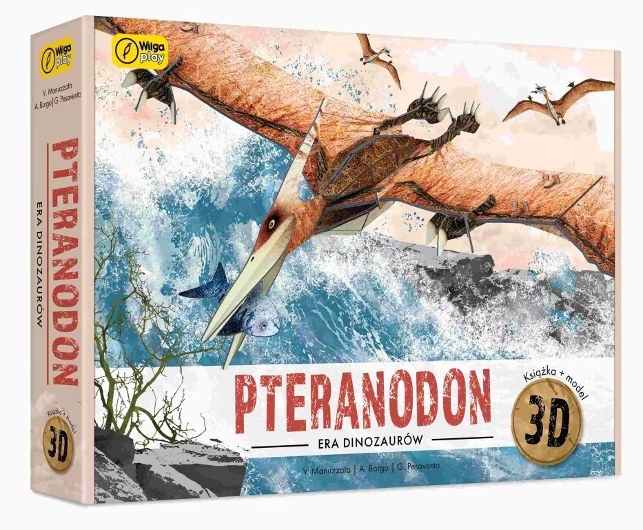 Książka i puzzle 3D. Era dinozaurów Pteranodon - tantis.pl