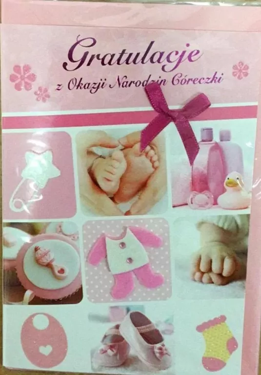 Karnet narodziny B6 Premium 6 + koperta - tantis.pl