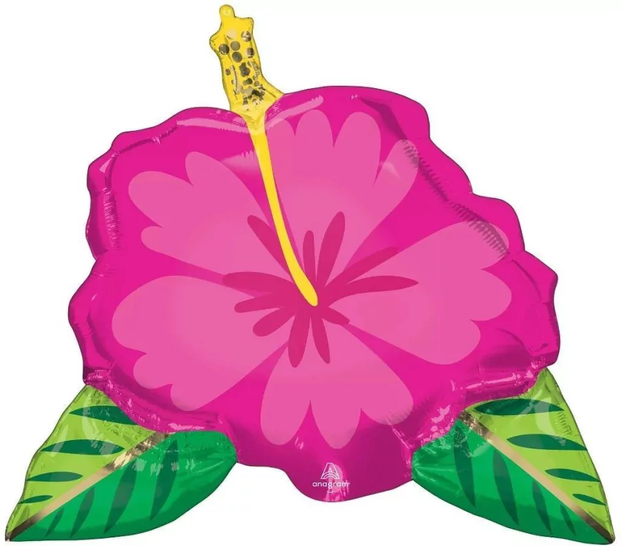 Balon foliowy Beautiful Tropical Hibiscus 63x68cm - tantis.pl