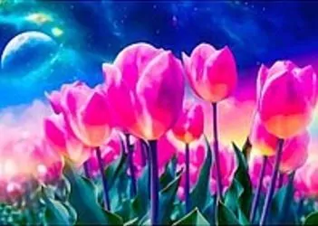 Mozaika diamentowa tulipany 30x40cm - tantis.pl