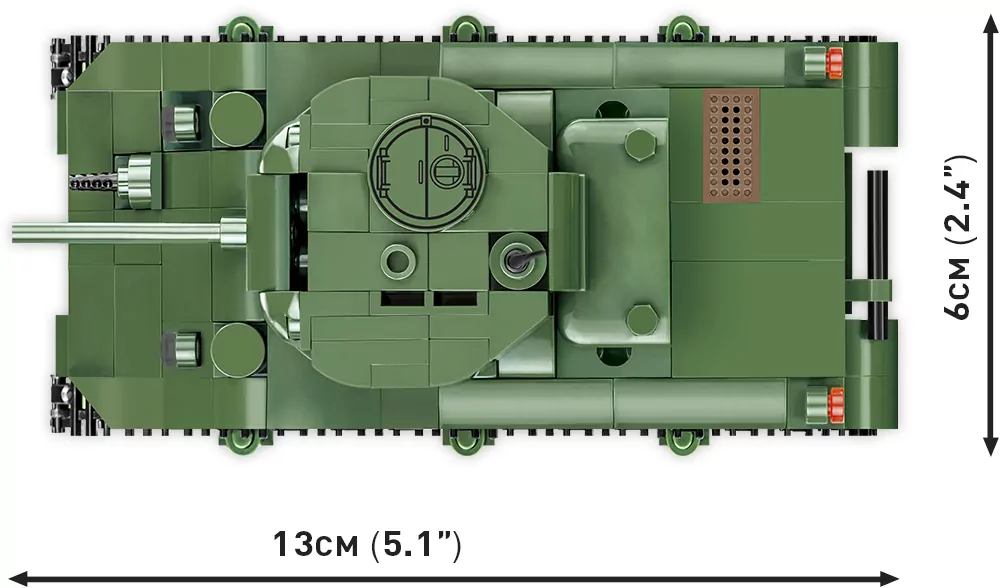HC WWII M4A1 Sherman 310 elementów - tantis.pl