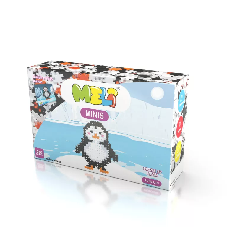 Klocki Meli Minis Penguin 250 elementów - tantis.pl