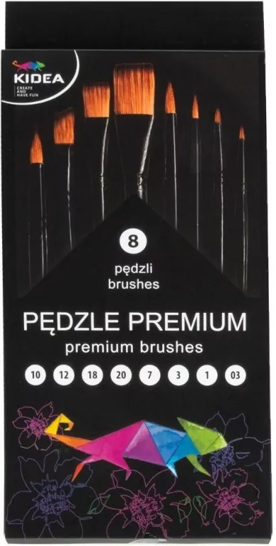 Pędzle premium 7el KIDEA - tantis.pl