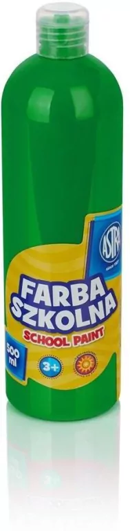 Farba szkolna. Jasnozielona 500ml - tantis.pl