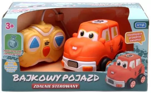 Bajkowy pojazd. Zdalnie sterowany. Pomarańczowy - tantis.pl
