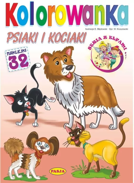 Kolorowanka. Psiaki i kociaki - tantis.pl