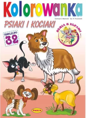 Kolorowanka. Psiaki i kociaki
