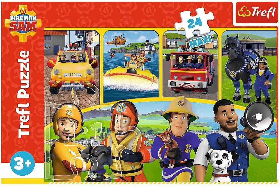 Puzzle 24 maxi. Strażak Sam i przyjaciele - tantis.pl