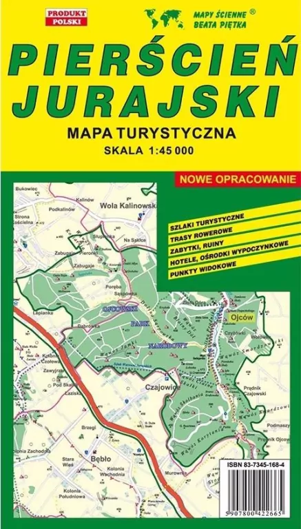 Pierścień Jurajski 1:45 000 mapa turystyczna - tantis.pl