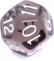 Komplet kości REBEL RPG - Kryształowe - Czarne - tantis.pl