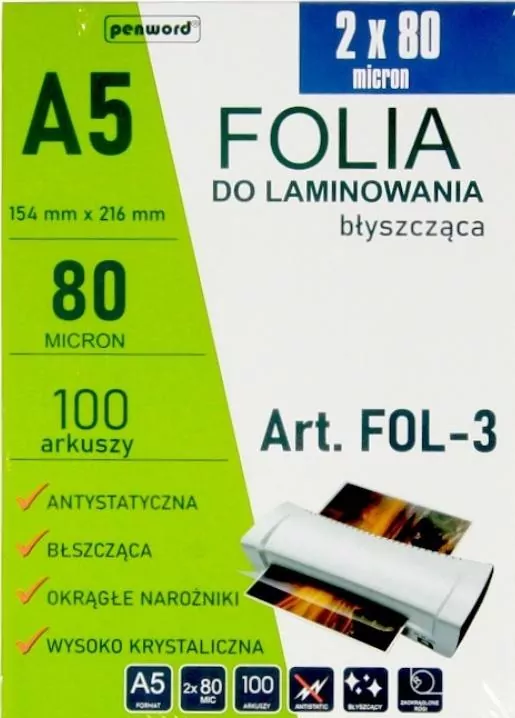 Folia do laminowania A5 - tantis.pl