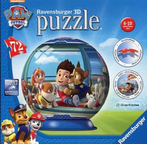 Puzzle 3D kula. Psi Patrol - tantis.pl