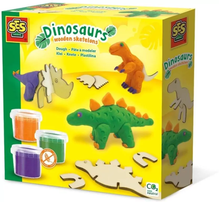Ciastolina Drewniane dinozaury - tantis.pl
