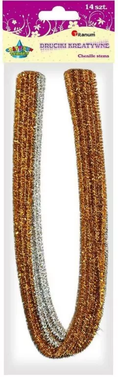 Druciki metalizowane 0,6x50cm 14szt - tantis.pl