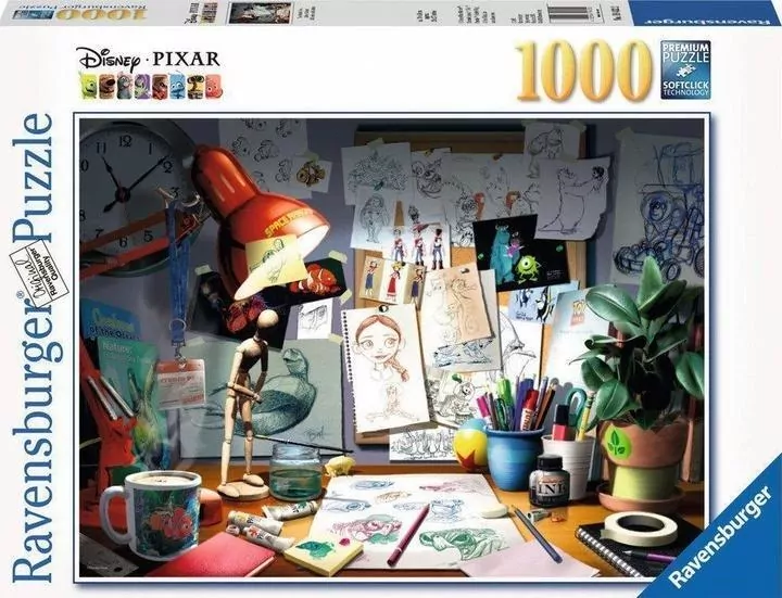 Puzzle 1000 Artystyczne biurko - tantis.pl