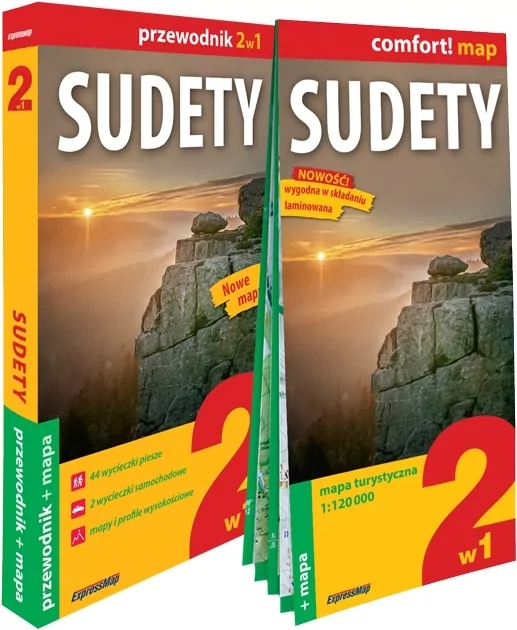 Sudety 2w1 przewodnik + mapa - tantis.pl