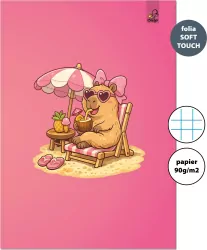 Zeszyt A4 32k.w kratkę Kapibara Plażowiczka 90g