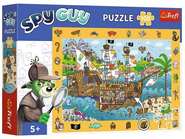 Puzzle 100 Obserwacyjne - Spy Guy Statek TREFL - tantis.pl