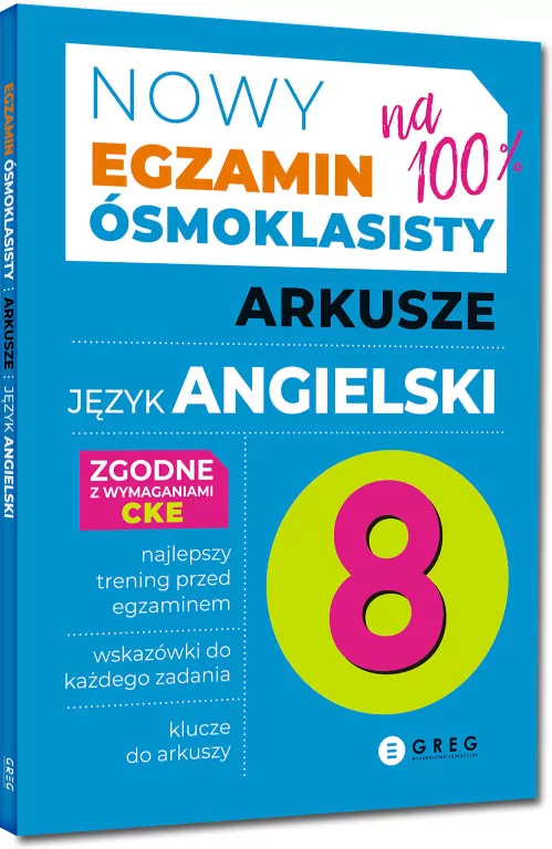 Nowy Egzamin ósmoklasisty. Język angielski arkusze - tantis.pl