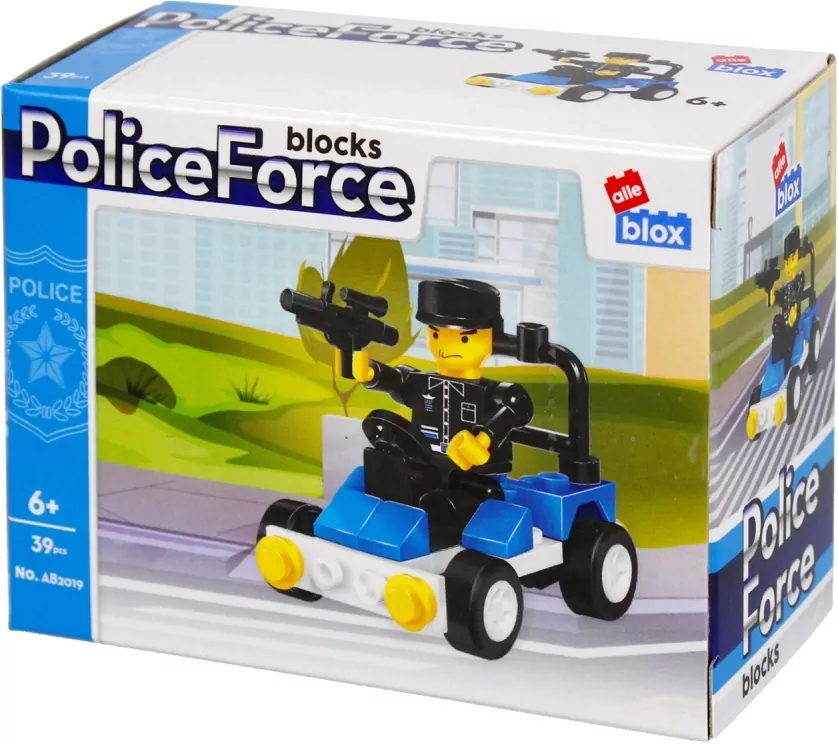 Klocki konstrukcyjne Policja ALLEBOX - tantis.pl